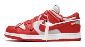DUNK OFF WHITE UNIVERSITY RED