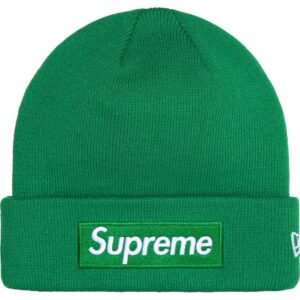 SUPREME NEW ERA BOX LOGO BEANIE GREEN