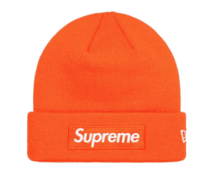 SUPREME NEW ERA BOX LOGO BEANIE ORANGE