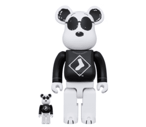BEARBRICK 100% 400% MLB X PEANUTS SNOOPY WHITE SOX
