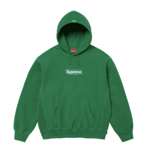 SUPREME BOX LOGO HOODED GREEN FW24
