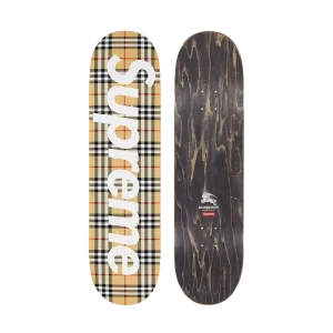 SUPREME BURBERRY SKATE BROWN