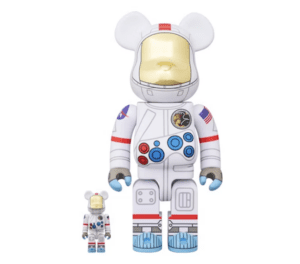 BEARBRICK 100% 400% APOLLO 17 ASTRONAUT