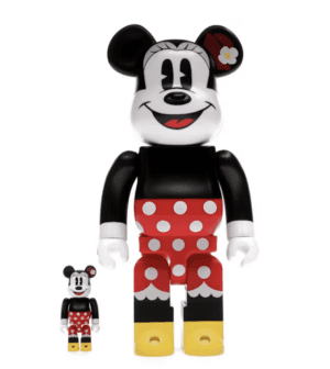 BEARBRICK 100% 400% MINNIE MOUSE