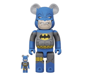 BEARBRICK 100% 400% THE DARK KNIGHT RETURNS BATMAN BLUE