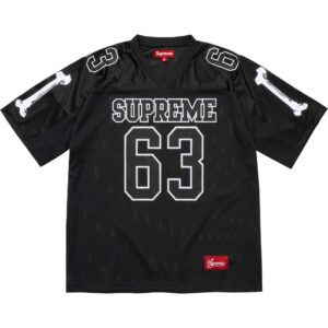 SUPREME BONES FOOTBALL JERSEY BLACK