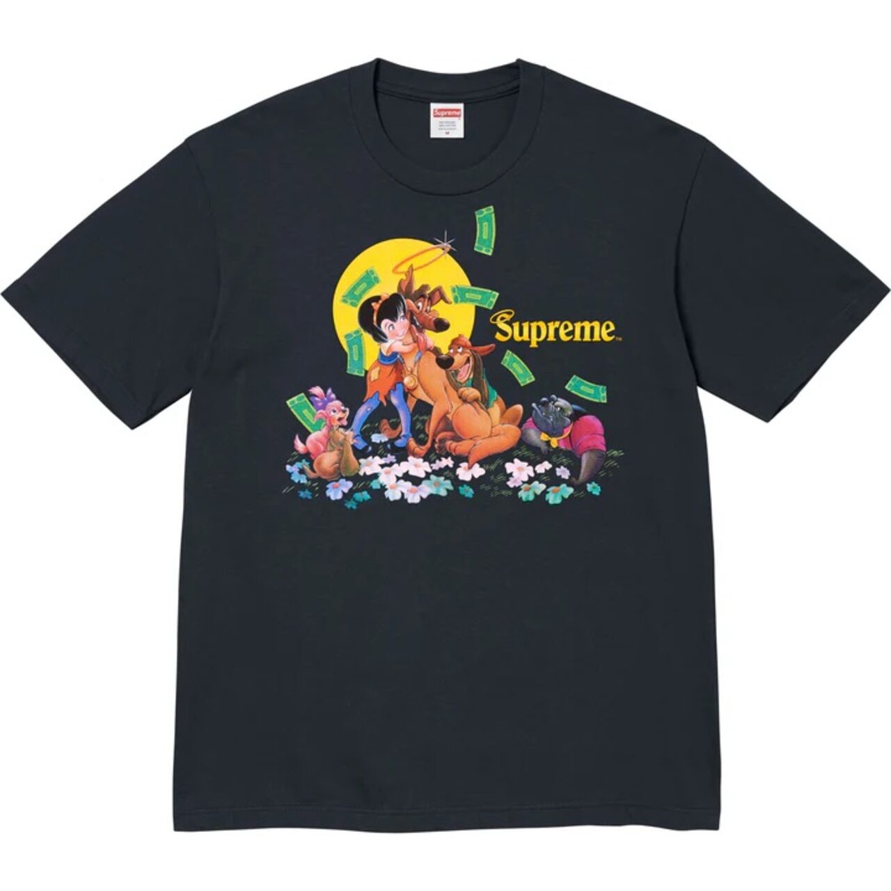 SUPREME ALL DOGS GO TO HEAVEN TEE BLUE