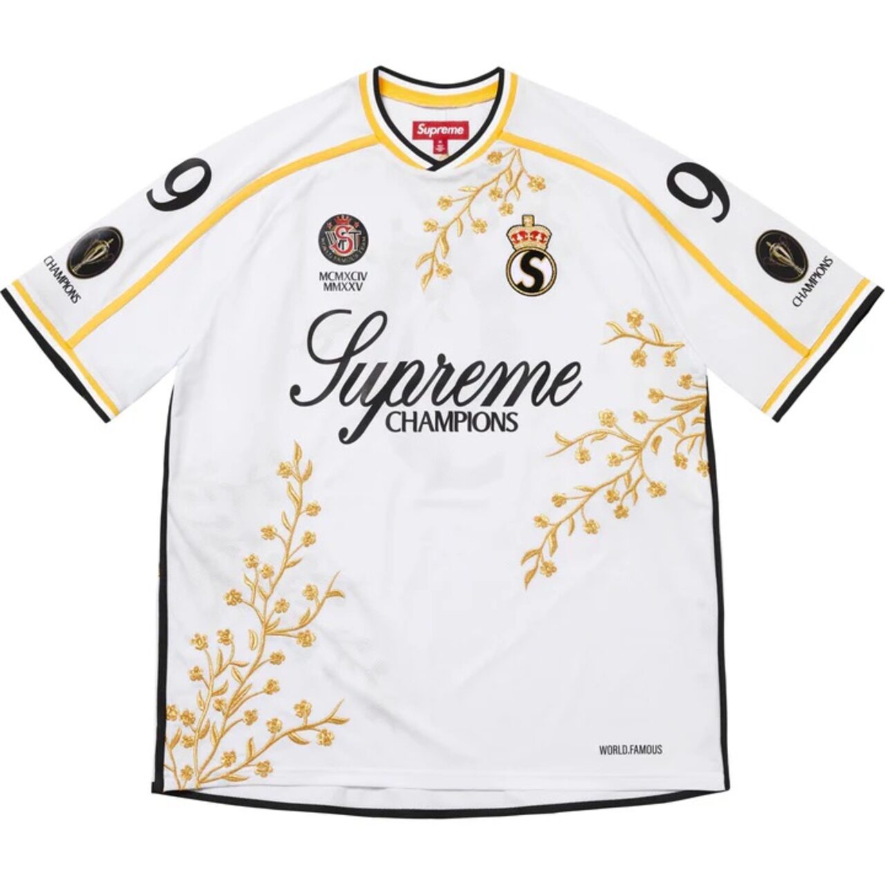 FLORAL SOCCER JERSEY WHITE