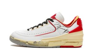 JORDAN 2 RETRO LOW OFF-WHITE WHITE RED
