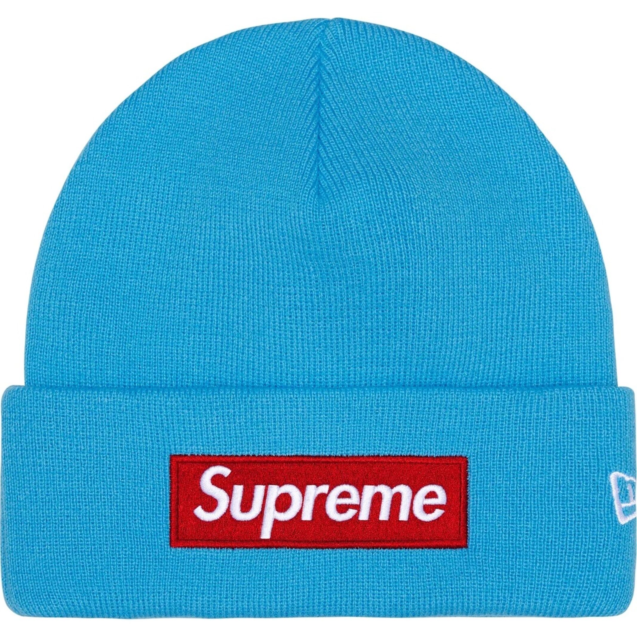 NEW ERA BOX LOGO BEANIE CYAN (FW25)
