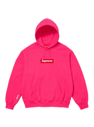 SUPREME BOX LOGO HOODED SWEATSHIRT MAGENTA (FW25)