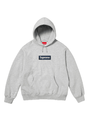 SUPREME BOX LOGO HOODED SWEATSHIRT  HEATHER GREY (FW25)
