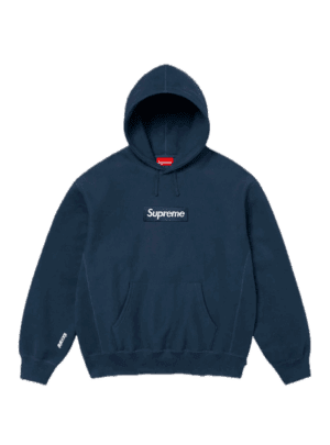 SUPREME BOX LOGO HOODED SWEATSHIRT NAVY (FW25)