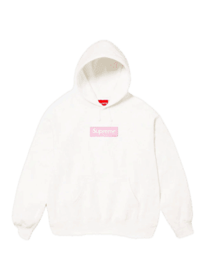SUPREME BOX LOGO HOODED SWEATSHIRT WHITE (FW25)