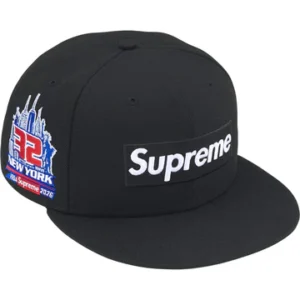 SUPREME HAT SHOP BOX LOGO NEW ERA BLACK