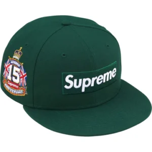 SUPREME HAT SHOP BOX LOGO NEW ERA GREEN