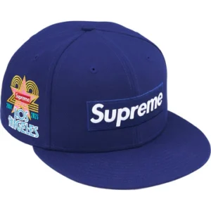 SUPREME HAT SHOP BOX LOGO NEW ERA NAVY
