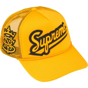 SUPREME HAT UNIVERSITY MESH BACK 5 PANEL YELLOW