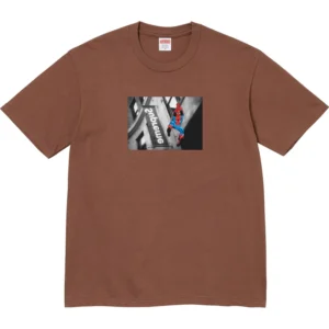 SUPREME SPIDER-MAN TEE BROWN