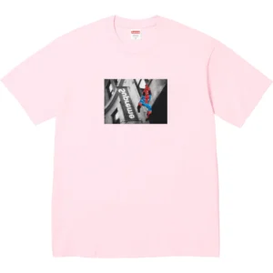 SUPREME SPIDER-MAN TEE PINK