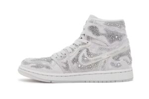SWAROVSKI X AIR JORDAN 1 HIGH OG "VAST GREY"
