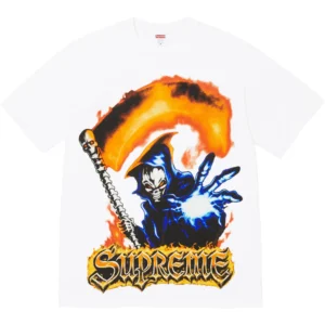 SUPREME GRIM REAPER TEE WHITE